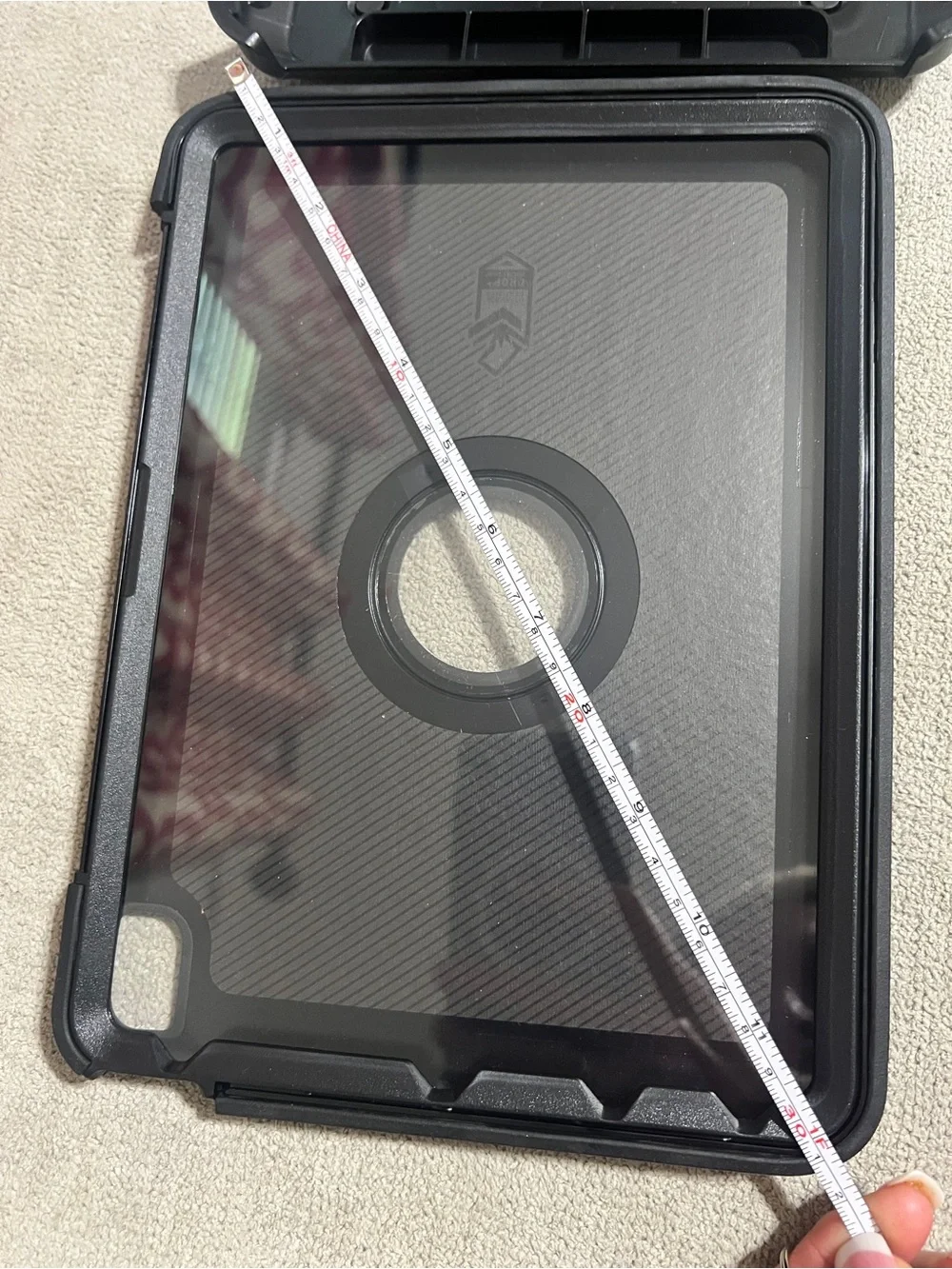 OtterBox Black Tablet Case with Rotating Optical Ring for iPad Pro 12 in